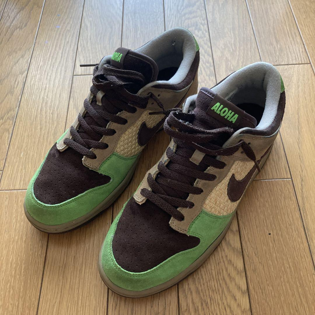 KICKSHAWAII Aloha Dunk Sneakers Men’s Size 10.5 US / 28.5 cm Black Red