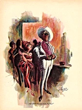 *** ADULT HUMOR / COMIC SATIRE ***  ~ (11" X 14") ~  *** BLACK MATTING ***  #16