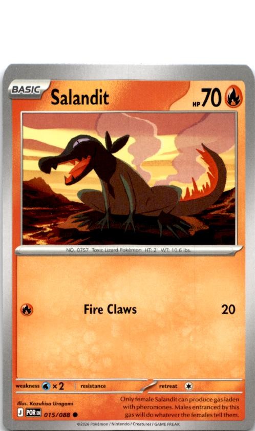 Salandit 015/088 Common Perfect Order Pokemon Near Mint