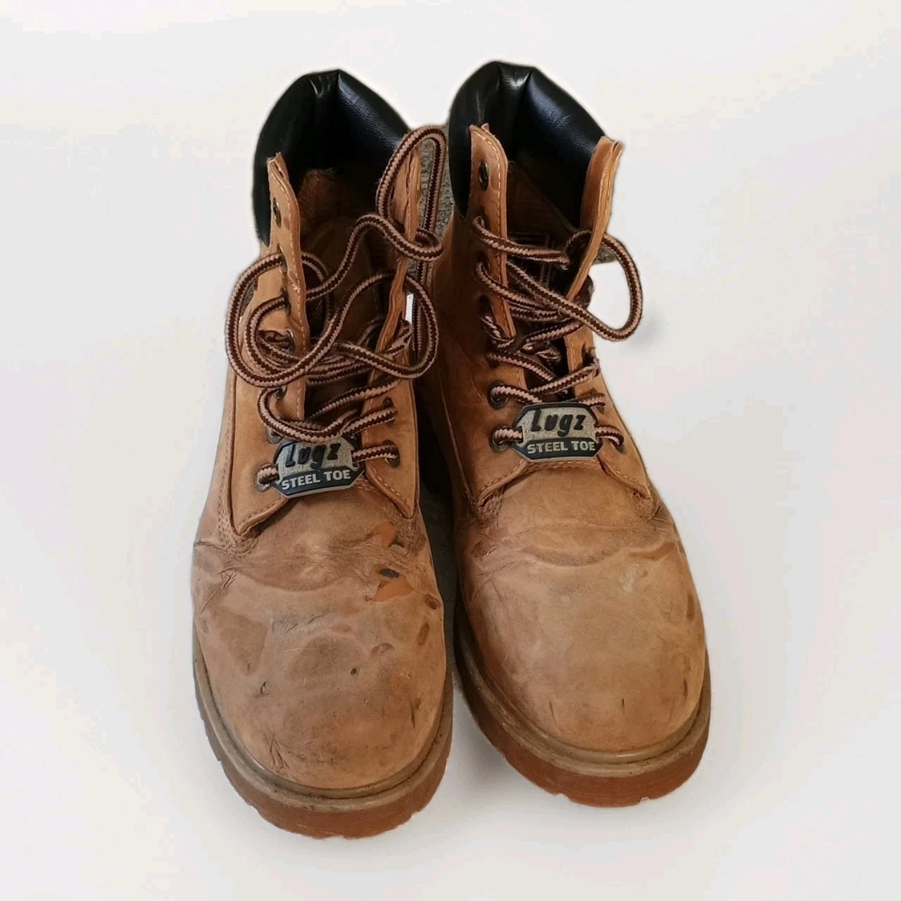 Lugz Mens Drifter 6 Steel Toe Water & Slip Resistant Flat Heel Work Boot, Sz 7w