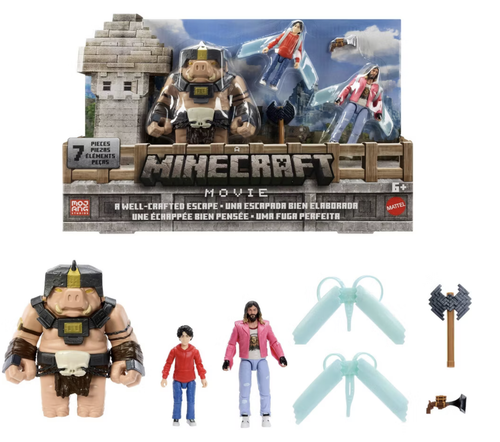 Minecraft A Well-Crafted Escape Figure Pack w 3 Action Figures Toy New With Tag - Picture 2 of 3