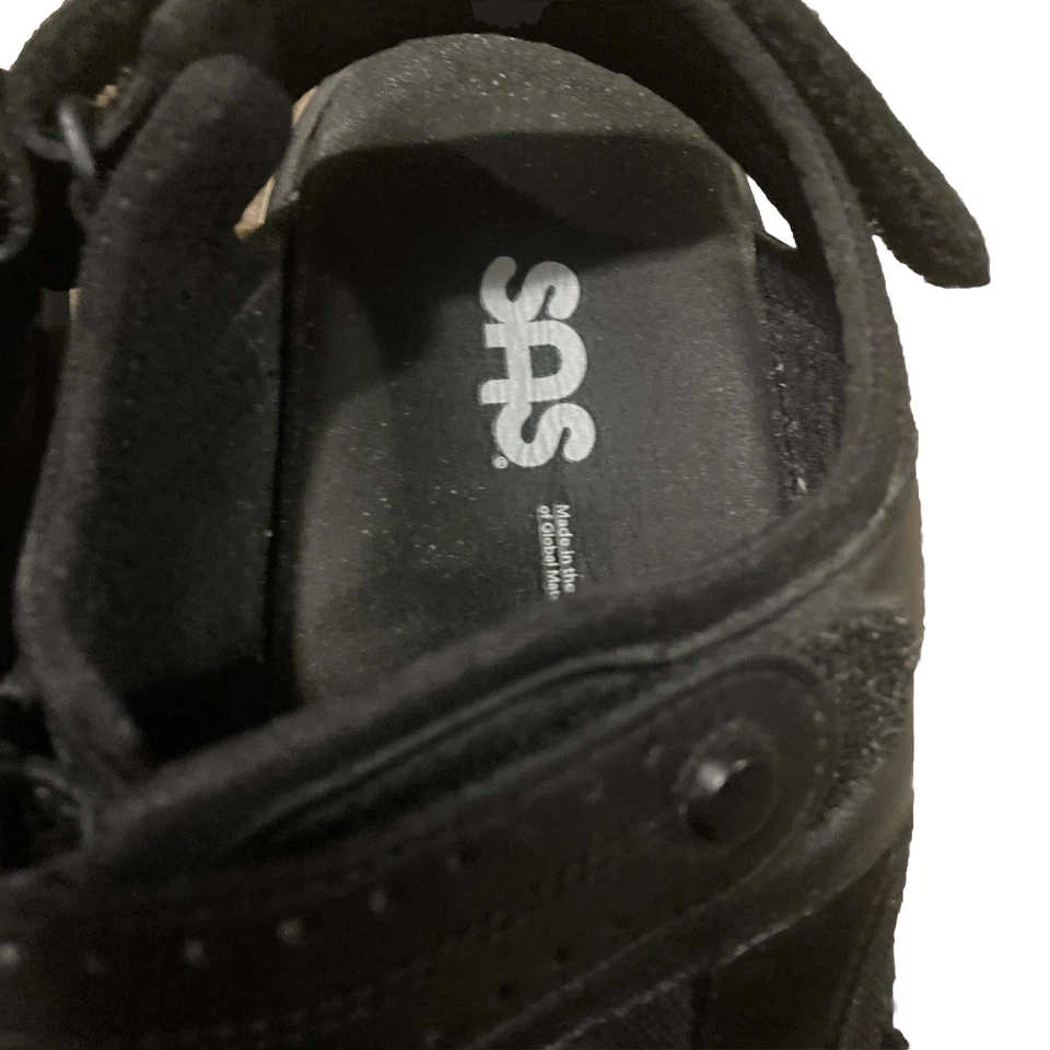 SAS Embark皮革凉鞋女式9M黑色 — 第 3/4 张图片