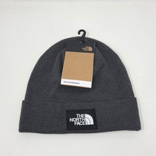 The North Face Unisex Dock Worker Recycled Heather Grey Beanie Hat TNF One Size