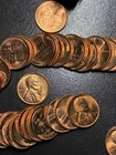 1955-S Lincoln Wheat Cent Roll (50 Coins) BU RED UNC San Francisco