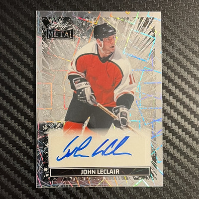 2026 Leaf Metal John LeClair Breaking Through Auto Prismatic Silver /10 3/10