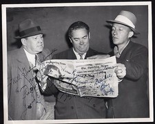 1949 PIRATES Owners Baseball Signed Photo BING CROSBY