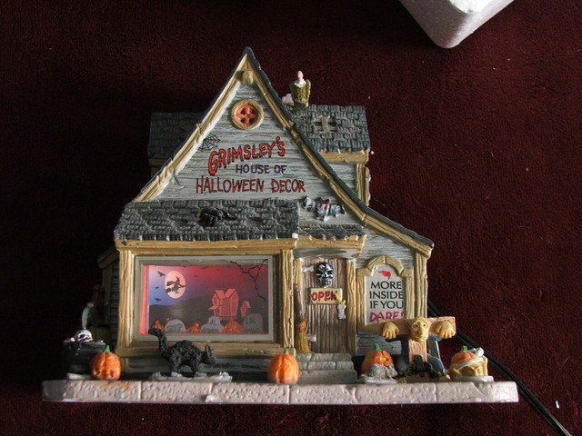 Lemax Spooky Town Grimsleys House Of Halloween Decor 15193 For