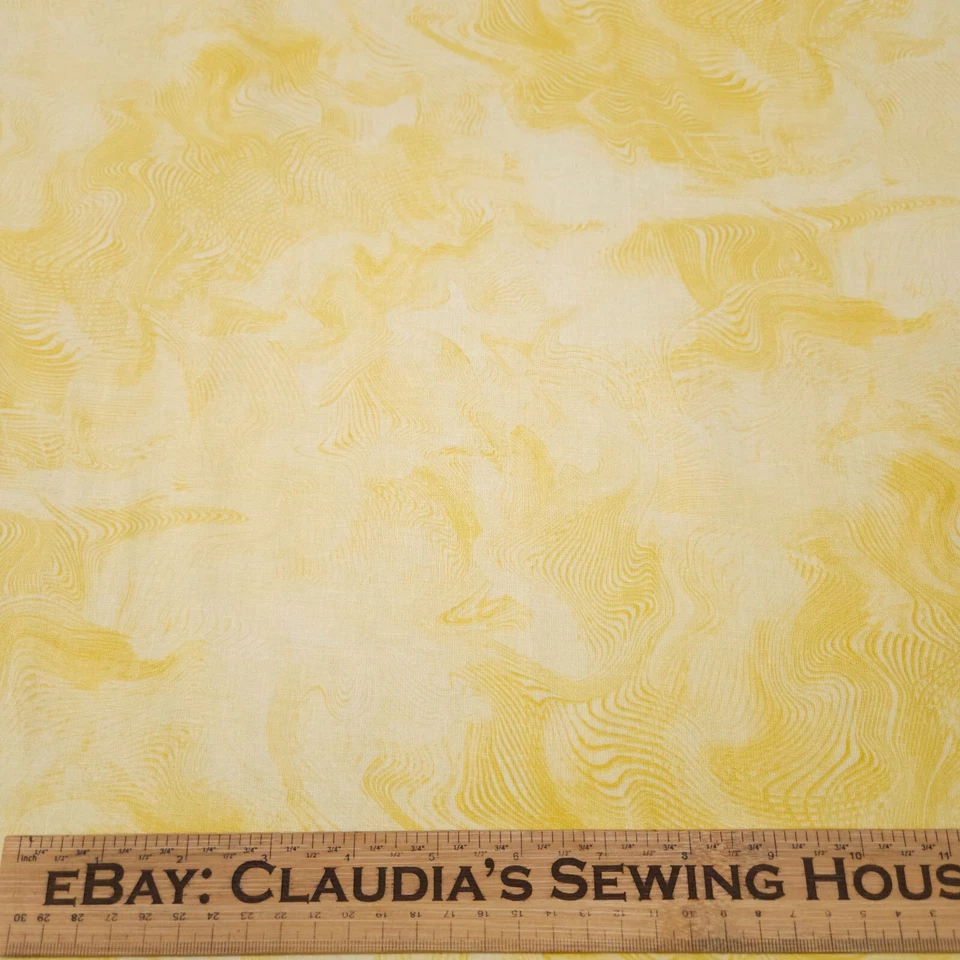 Liquidificador redemoinho amarelo Ghost Artists Liquid BTY Brian Evans Quilting Treasures - Imagem 2 de 3