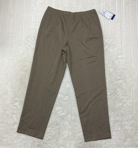 Pantalones de vestir Jh Collectibles para mujer talla 16 tostados cremallera lateral  - Imagen 1 de 8