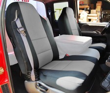 Dodge Ram 1500 2500 3500 1998-2002 Blackgrey Vinyl Custom Front Seat Covers