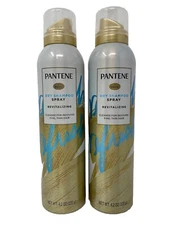 (Lot of 2) Pantene Dry Shampoo Spray(REVITALIZING)For Fine Thin Hair 4.2 Oz Each