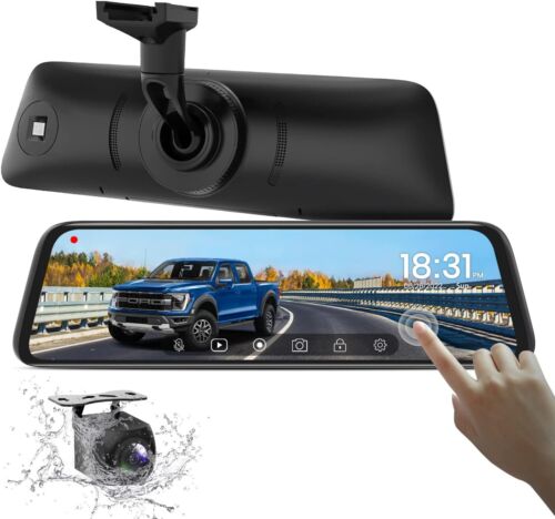 AUTO-VOX OEM 9.35" Rear View Mirror Full Touch Screen Backup Camera OR Dash Cam - Picture 2 of 18