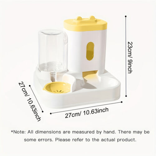 2 in1 Feeder Food Water Dispenser Bowl Automatic Dog Cat Bottle Pet Self Feeding - Picture 10 of 19