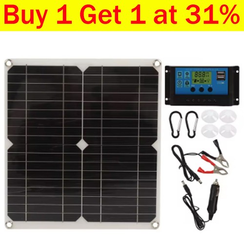 600W Solarpanel Set 12V Batterieladegerät 100A Controller Wohnmobil Anhänger Wohnmobil - Bild 1 von 16