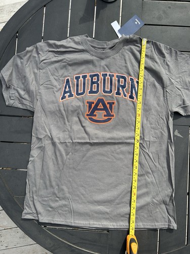 Auburn Tigers logo short sleeve tshirt Fanatics charcoal gray XL 100% cotton NTW - Picture 2 of 5