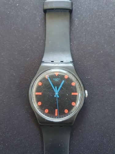 Swatch Non Slip Black Dial Originals SUOB121 Quartz Unisex Watch