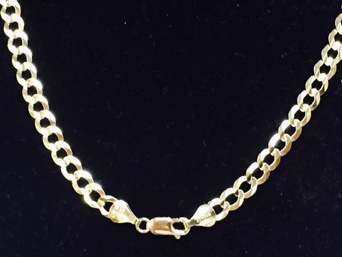 14k Solid Yellow Gold Mens Comfort Curb Link 18" 5.7MM 15 GRAMS Chain/Necklace - 第 10/12 張圖片