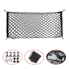 Envelope Style Trunk Cargo Net Storage Organizer Bag +Hook Car Rear Universal
