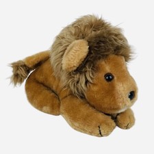 Vintage 1980 Wallace Berrie 10" Lion Plush Korea Stuffed Animal Toy Cute 80s Cat