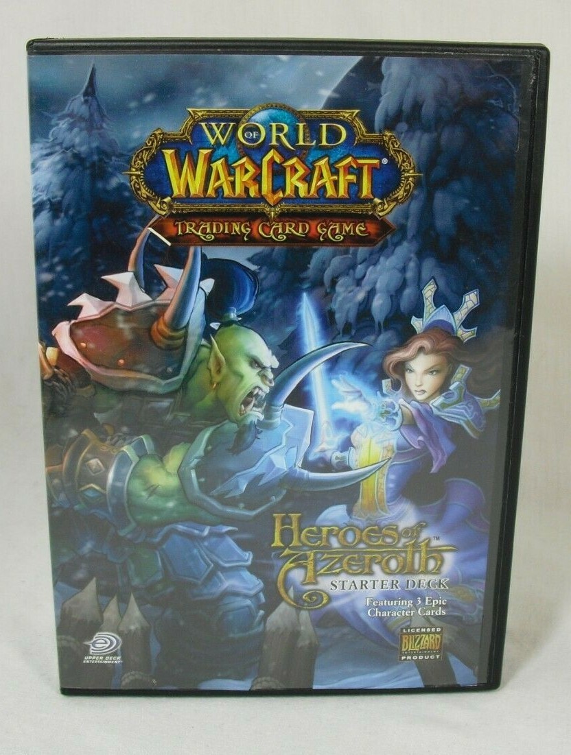 game world of warcraft on Upper Deck World Of Warcraft Trading Card Game Hero S Of Azeroth Starter Deck 53334480024 Ebay
