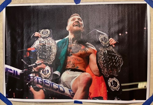 Connor McGregor UFC Champion ✅ Affiche sport imprimée art mural 16 x 24 pouces - Photo 1/9