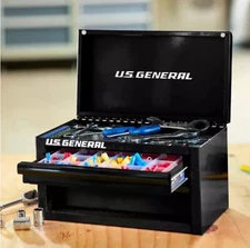 US General Mini Toolbox Black 2 Drawer SKU 72431 Harbor Freight NEW IN BOX! 🔥🔥