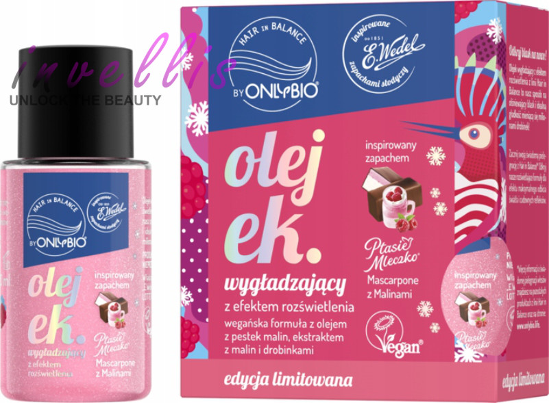 ONLYBIO WEDEL OLEJEK WYGLADZAJACY ZAPACH PTASIEGO MLECZKA MASCARPONE MALINA 20ML
