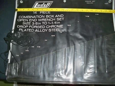 PLASTIC  Tool Holder Roll-Up Pouch, 14-Pockets, Black  NEW OLD STOCK