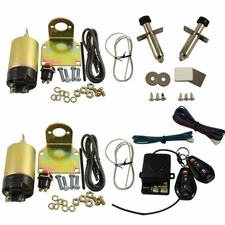 Street Rat Hot Rod Car Truck 85LB Shaved Door Handle Kit 2 Doors Popper Solenoid
