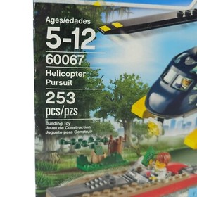 LEGO City Helicopter Pursuit 60067 253 Pc Ages 5 - 12  NEW Sealed Damaged Box