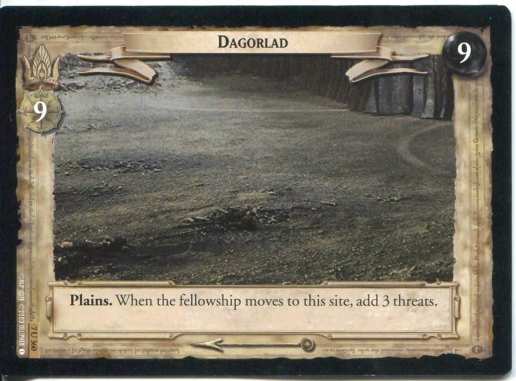 Lord Of The Rings CCG Card RotK 7.U360 Dagorlad | eBay Lord Of The Rings CCG Card RotK 7.U360 Dagorlad | eBay