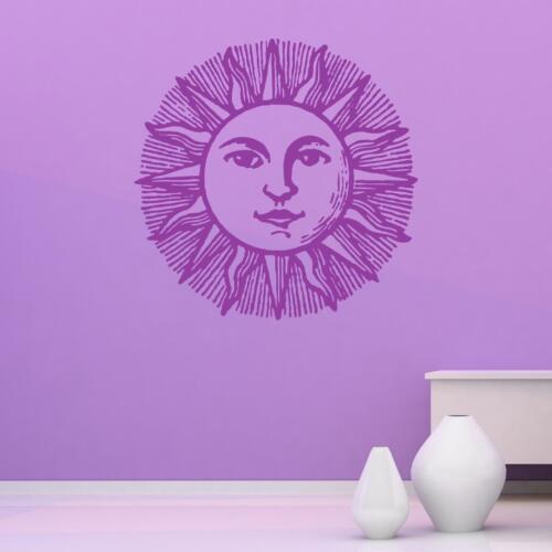 Calcomanía adhesiva de pared Sun With Face v2 transferencia hogar dormitorio vinilo mate Reino Unido - Imagen 9 de 36
