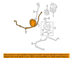 Buick Gm Oem 02 07 Rendezvous Power Steering Pressure Hose 15777621 Ebay