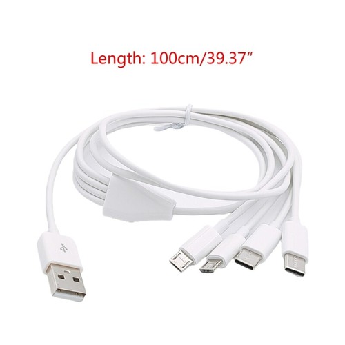 Multi Charging Cable 4in1 Multiple Phone Charger Cord USB to Type-C/MICRO USB - Picture 8 of 10