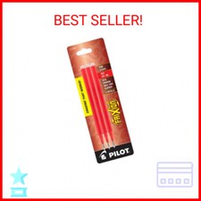 Pilot, FriXion Ball Gel Ink Refills for Erasable Pens, Fine Point 0.7 mm, Pack o