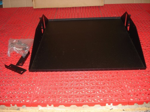 APW Mayville CES1919SM 19" Rackmount Center Weight Shelf w/Hardware Black NEW - Picture 2 of 5