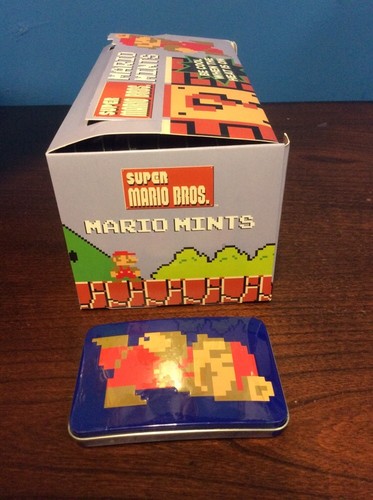 Super Mario Bros 8 bits metal lata Nintendo con Mario Mints 1,23 oz - Imagen 7 de 11