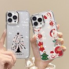 Weihnachten Handy Schutz Hülle Für iPhone 16 Pro Max 15 14 13 12 11 Silikon Case