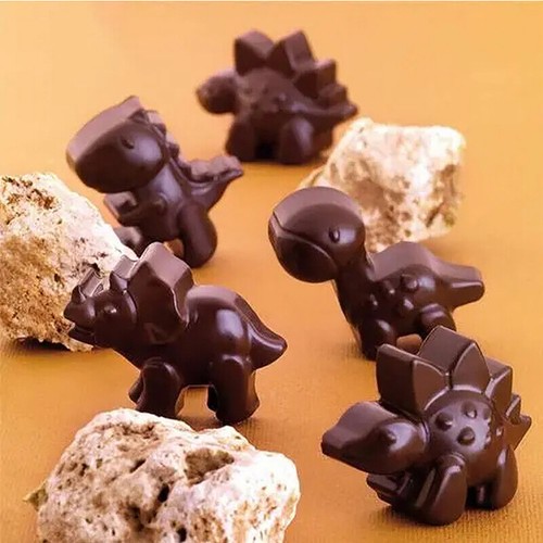48 Dinosaur Silicone Gummy Chocolate Baking Mould Ice Cube Tray Jelly Candy Mold - Picture 6 of 13