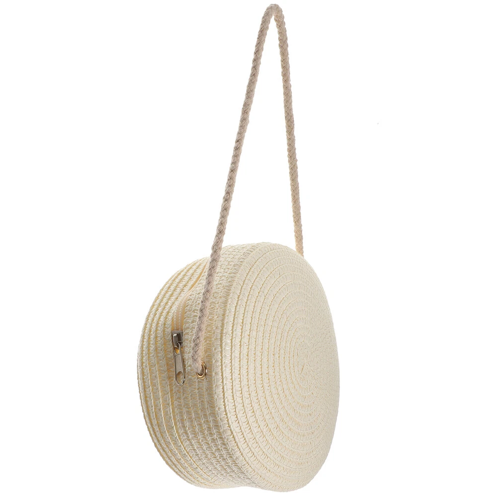 Minimalist Straw Straw Evening Clutch Round Crossbody Purse For Women With  Shoulder Strap Vocation Style Handbag From Waltzno, $19.83 | DHgate.Com