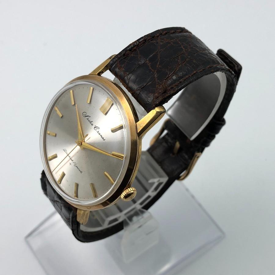 【used】 hg SEIKO Cronos 腕時計 Seiko x Cronos Watch Analog Manual Winding Silver Black 36.3
