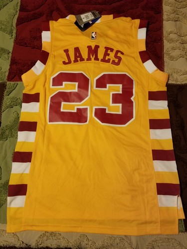 VINTAGE NEW ADIDAS SWINGMAN LEBRON JAMES CAVALIERS SMALL JERSEY LAKERS VHTF - Foto 7 di 11
