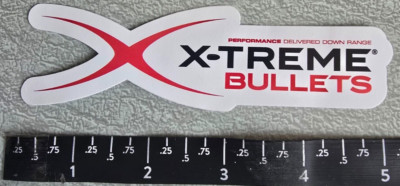 5'' X-Treme Bullets Reloading Bullet Reload Vinyl Sticker Decal Shot Show