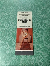 Vintage Matchbook Collectible Ephemera X2 Ironton Wisconsin pin-up berberich