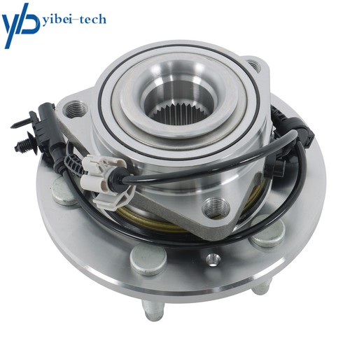 2x Conjunto de buje de cojinete de rueda delantera para Chevy Silverado 1500 Tahoe GMC Sierra 07-13 - Imagen 9 de 14