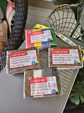 New Lot Of 4 X 1lb Packs Of Craftsmart Polymer Clay Multicolor Red Yellow Brown