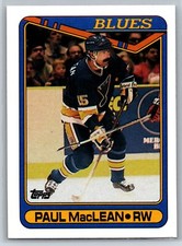 1990-91 Topps Paul MacLean St. Louis Blues #110