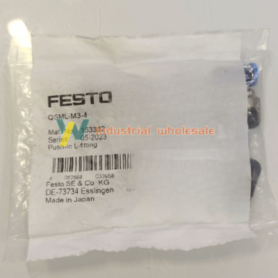 3PCS FESTO NEW QSML-M3-4 153332 Push-in fitting Fast delivery