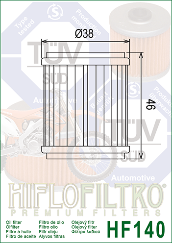 5x Yamaha Motocross Oil Filters WRF YZF 250 450 2009 - 2022 HiFlo Filtro Enduro - Picture 2 of 2