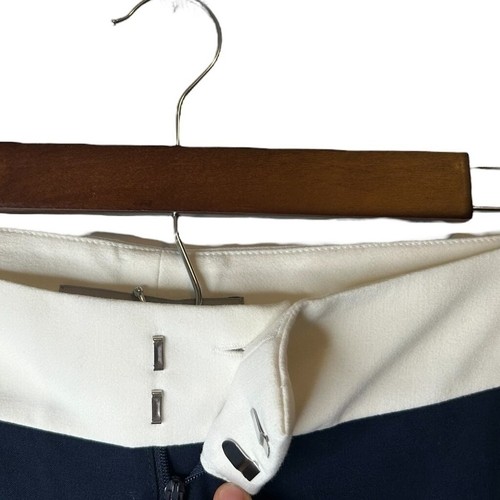 Andrew Marc New York Women’s Dress Pants Navy White Colorblock Stripe Size 8 - Picture 5 of 7